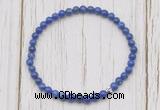 CGB7215 4mm tiny lapis lazuli beaded meditation yoga bracelets