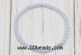 CGB7234 4mm tiny blue lace agate beaded meditation yoga bracelets