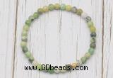 CGB7245 4mm tiny Australia chrysoprase beaded meditation yoga bracelets