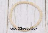 CGB7246 4mm tiny honey jade beaded meditation yoga bracelets