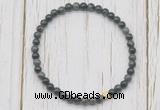 CGB7279 4mm tiny kambaba jasper beaded meditation yoga bracelets