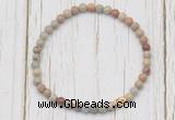 CGB7281 4mm tiny serpentine jasper beaded meditation yoga bracelets