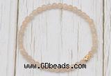 CGB7302 4mm tiny moonstone beaded meditation yoga bracelets