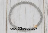 CGB7305 4mm tiny labradorite beaded meditation yoga bracelets