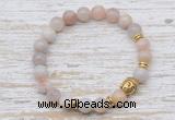 CGB7461 8mm colorful agate bracelet with buddha for men or women