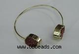 CGB749 13*18mm - 15*20mm teardrop druzy agate gemstone bangles