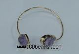 CGB776 13*18mm - 15*20mm freeform druzy agate gemstone bangles