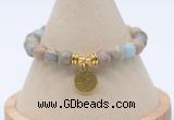 CGB7774 8mm serpentine jasper bead with luckly charm bracelets