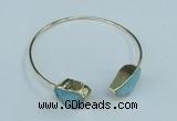 CGB779 13*18mm - 15*20mm freeform druzy agate gemstone bangles