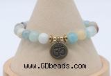 CGB7793 8mm amazonite bead with luckly charm bracelets wholesale