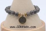 CGB7827 8mm rainbow labradorite bead with luckly charm bracelets