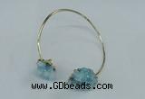 CGB786 13*18mm - 15*20mm nuggets druzy quartz gemstone bangles