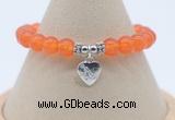 CGB7875 8mm candy jade bead with luckly charm bracelets whoesale