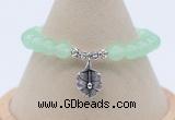 CGB7881 8mm candy jade bead with luckly charm bracelets whoesale