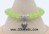 CGB7882 8mm candy jade bead with luckly charm bracelets whoesale