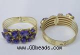 CGB823 30*68mm - 30*70mm druzy agate gemstone bangles wholeasale