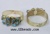 CGB826 30*68mm - 30*70mm druzy agate gemstone bangles wholeasale