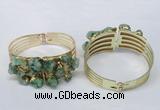 CGB827 30*68mm - 30*70mm druzy agate gemstone bangles wholeasale