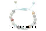 CGB8653 8mm,10mm round amazonite adjustable macrame bracelets