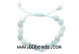 CGB8654 8mm,10mm round amazonite adjustable macrame bracelets