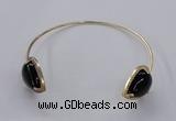 CGB876 15*20mm flat teardrop agate gemstone bangles wholesale