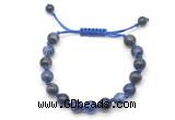 CGB8779 8mm,10mm round sodalite adjustable macrame bracelets