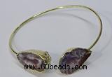 CGB882 13*18mm - 20*25mm freeform druzy agate gemstone bangles