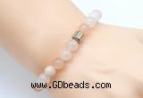 CGB8834 8mm, 10mm pink aventurine & drum hematite power beads bracelets