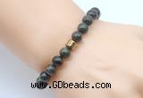 CGB8841 8mm, 10mm dragon blood jasper & drum hematite power beads bracelets