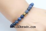 CGB8855 8mm, 10mm sodalite & drum hematite power beads bracelets