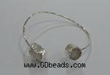 CGB888 12mm - 14*15mm freeform druzy agate gemstone bangles