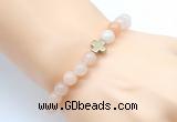 CGB8894 8mm, 10mm pink aventurine & cross hematite power beads bracelets