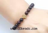 CGB8898 8mm, 10mm brecciated jasper & cross hematite power beads bracelets