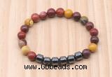 CGB8995 8mm, 10mm mookaite & drum hematite beaded bracelets