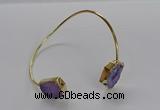 CGB919 13*18mm - 15*20mm freeform druzy agate gemstone bangles