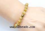 CGB9274 8mm, 10mm golden tiger eye & drum hematite power beads bracelets