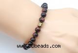 CGB9278 8mm, 10mm red tiger eye & drum hematite power beads bracelets