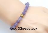 CGB9302 8mm, 10mm matte amethyst & drum hematite power beads bracelets