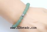 CGB9308 8mm, 10mm matte green aventurine & drum hematite power beads bracelets