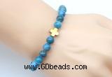 CGB9410 8mm, 10mm apatite & cross hematite power beads bracelets