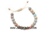 CGB9475 8mm, 10mm serpentine jasper & rondelle hematite adjustable bracelets