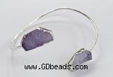 CGB949 13*18mm - 15*20mm freeform druzy agate bangles wholesale