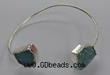 CGB952 13*18mm - 15*20mm freeform druzy agate bangles wholesale