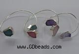 CGB955 13*18mm - 15*20mm freeform druzy agate bangles wholesale