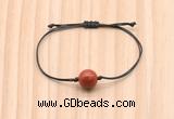 CGB9923 Fashion 12mm red jasper adjustable bracelet jewelry