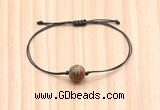 CGB9925 Fashion 12mm picasso jasper adjustable bracelet jewelry