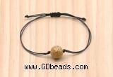 CGB9927 Fashion 12mm picture jasper adjustable bracelet jewelry