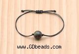 CGB9934 Fashion 12mm dragon blood jasper adjustable bracelet jewelry