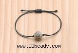 CGB9938 Fashion 12mm feldspar gemstone adjustable bracelet jewelry