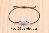 CGB9950 Fashion 12mm blue lace agate adjustable bracelet jewelry